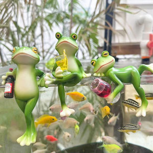 กระถางเรซิ่นแขวนรูปกบสำหรับปลูกต้นไม้รูปปั้นกบดื่มแบบตลกกระถางดอกไม้เครื่องประดับสำหรับสวน - Product Image 3