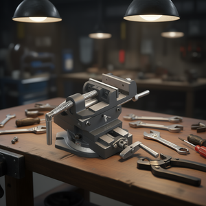 Tornillo de Banco Fervi con Base Giratoria, Ancho de Mordaza de 4 Pulgadas, Superficie de Mordaza Lisa de Grado Industrial para Trabajos de Metalurgia - Product Image 3