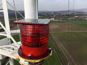 Luz de Advertencia Solar LED para Aeronaves, Baja Intensidad L810, Luz de Obstrucción para <span class=keywords><strong>Torre</strong></span> Grúa, Marcado Nocturno, Luz de Advertencia Solar - Product Image 2