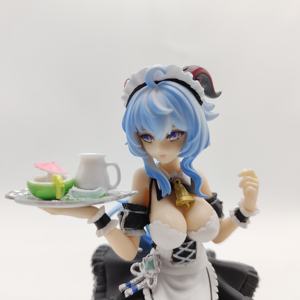 Animación Genshin Impact Ganyu Maid uniforme <span class=keywords><strong>Sex</strong></span> Girl figuras de acción de juguete colección modelo muñeca adornos - Product Image 6