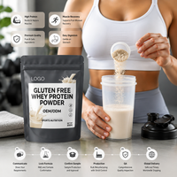 Poudre de protéines de lactosérum sans gluten, fabrication directe en usine, OEM, ODM, étiquette privée, emballage personnalisé, nutrition sportive professionnelle en vrac