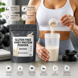 Poudre de protéines de lactosérum sans gluten, fabrication directe en usine, OEM, ODM, étiquette privée, emballage personnalisé, nutrition sportive professionnelle en vrac - Product Image 2