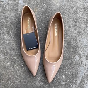 Nuove <span class=keywords><strong>Scarpe</strong></span> Semplici ed Eleganti in Pelle PU Lucida a Punta, <span class=keywords><strong>Scarpe</strong></span> Basse Monocolore da <span class=keywords><strong>Ufficio</strong></span> <span class=keywords><strong>per</strong></span> Donne - Product Image 4