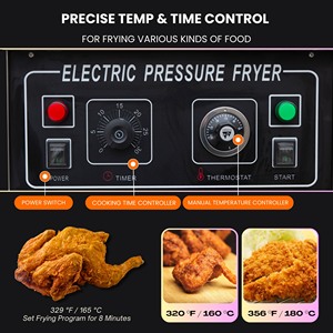 Hennypenny-broast-Machine ยืดอายุน้ำมัน <span class=keywords><strong>NFS</strong></span> อุปกรณ์ร้านอาหารแผงควบคุมเครื่องจักรกลเครื่องทอดแรงดันไฟฟ้า - Product Image 2