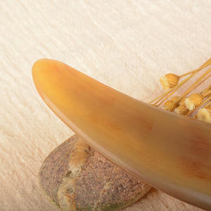 Alat Pijat Gua Sha Batu Tanduk Sapi Desain Baru Grosir, Alat Pijat Wajah dan Tubuh dari Batu Gua Sha Alami - Product Image 4