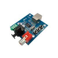 Tarjeta de Sonido HIFI con Entrada USB, Coaxial y Fibra Óptica EParthub, Decodificador DAC PCM2704USB, Alimentación de 5V