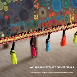 New Ready Handmade Geometric Bohemian Style Waterproof Tablecloth Colorful Tassel Printing Dustproof Home Coffee <strong>Table</strong> <strong>Cloth</strong> - Product Image 2