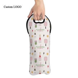 Sac isotherme pour bouteille de vin en néoprène avec impression personnalisée, parfait pour la rentrée scolaire / les cadeaux de remise de diplôme - Product Image 1