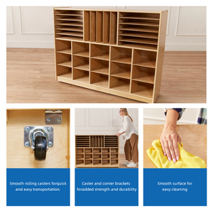 Mesa y sillas de jardín de infantes Montessori de madera, proveedor de muebles de guardería preescolar, Centro de Aprendizaje Temprano, diseño de aula - Product Image 3