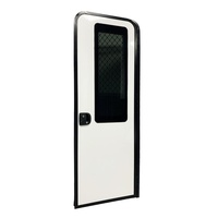 Porte d'entrée personnalisée pour camping-car, caravane, remorque à roulettes, motorhome, caravane blanche 1800x620mm en alliage d'aluminium moderne