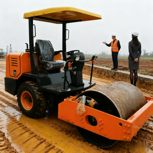 Petit mini compacteur de machine de rouleaux de route 1ton à 3ton rouleau de route vibrant avec le bon prix - Product Image 6