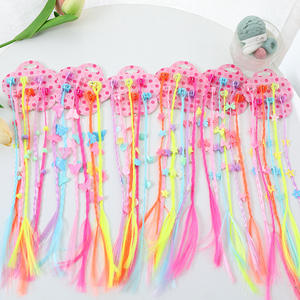 Enfants perruque coiffure clip coloré tresse Fried Dough Twists tresse scène performance cheveux robe sale tresse accessoires de fête - Product Image 1