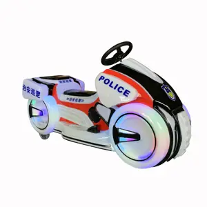Wobeiqi China supplier Wholesale outdoor square park new police motorcycle amusement equipment kids ride on bumper cars