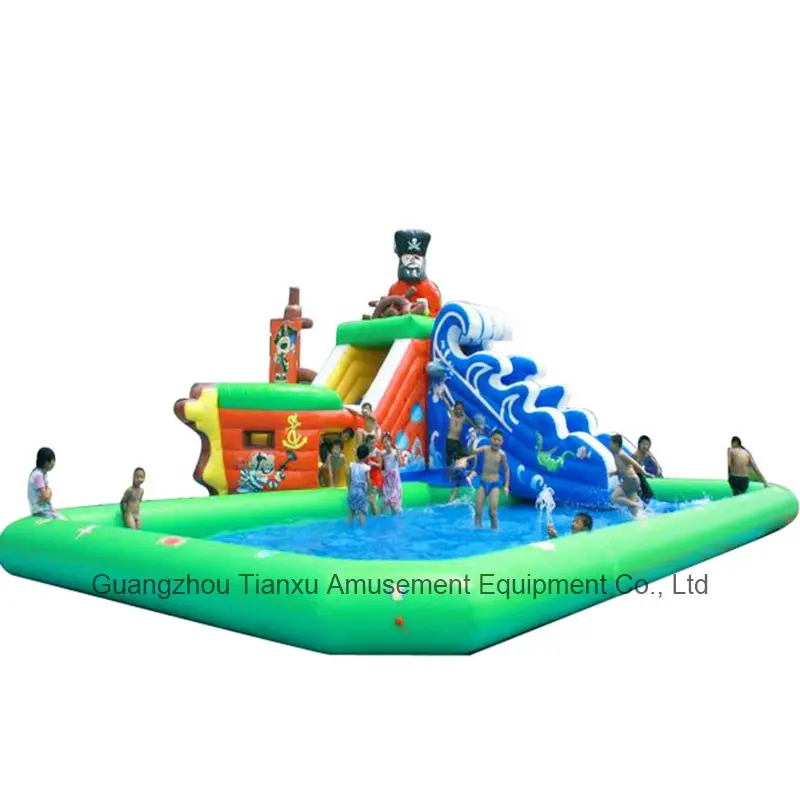 Assento de terra gigante para ar livre, equipamento de jogo para piscina, escorregador, casa de parque aquático, salto inflável