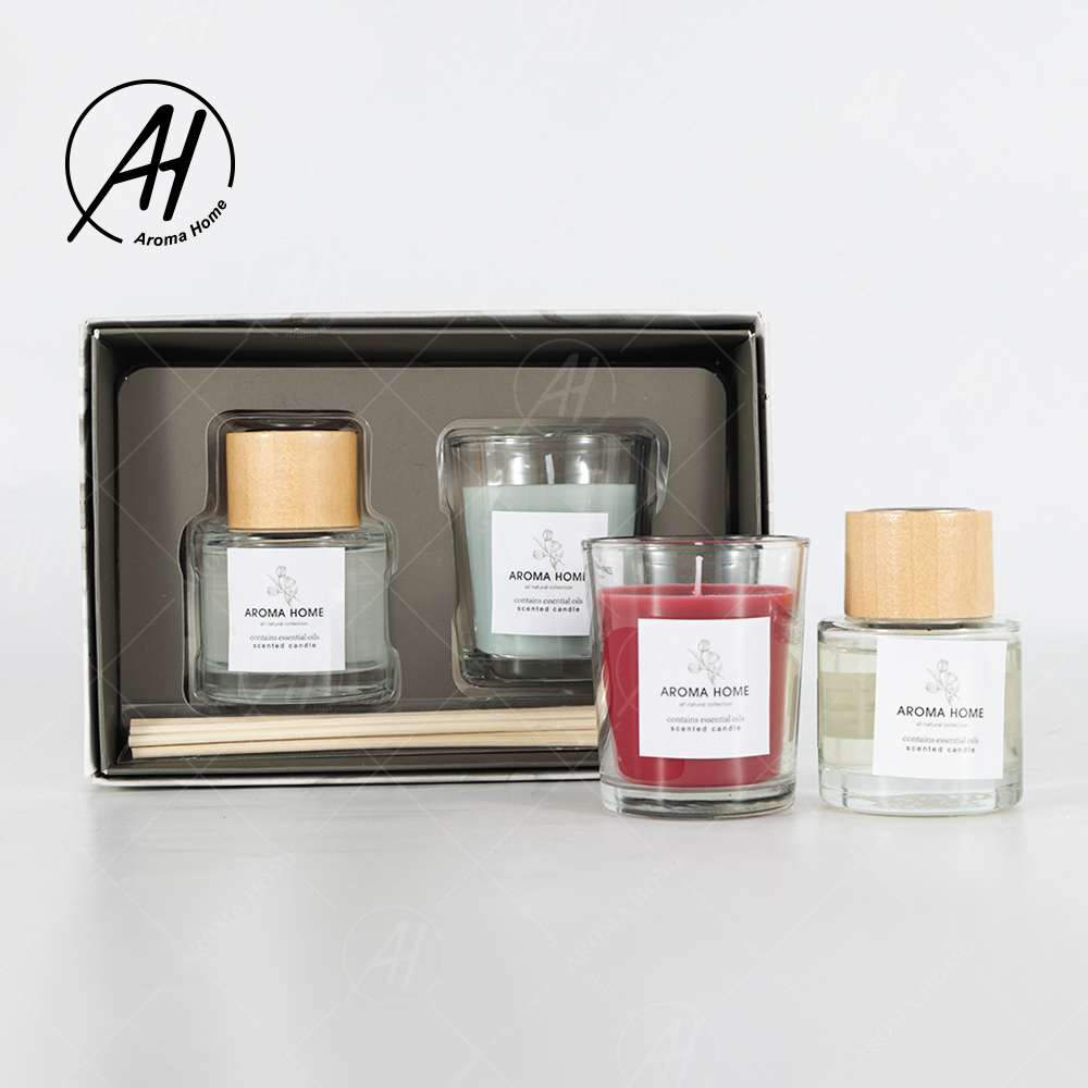 अरोमाथेरेपी पार्टी मिनी होम ग्लास जार सोया वैक्स सेंट कैंडल रंगीन गिफ्ट सेट 5.5OZ 3PCS 3