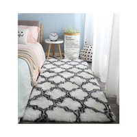 Grands tapis d'intérieur doux et modernes, tapis moelleux à motifs, adaptés au salon et à la chambre à coucher