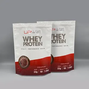 protein bag packaging custom 1 kg 2 kg resealable whey protein bag mylar stand pouch food supplement protein pouch