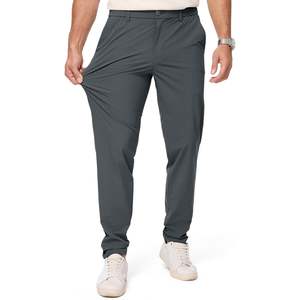 2025 hommes décontracté taille élastique séchage rapide léger pantalon de Golf en plein air avec poches zippées résistant à l'eau grande taille conception - Product Image 3