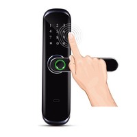 Goedkope Prijs Smart Deurslot Wifi Tuya Ttlock App Afstandsbediening Vingerafdruk Digitaal Toetsenbord Nfc Code Smart Lock Voor Hotel