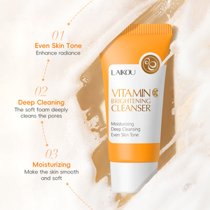 LAIKOU 50g Crema Facial para Control de Grasa con Vitamina C, Limpiador Facial Blanqueador e Iluminador de Limpieza Profunda - Product Image 3