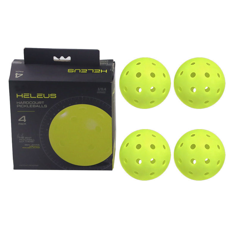 JH Customized LOGO High Elasticity Durable Seamless Pro Pickleball Ball Wholesale Pickleball Tournaments Competition Pickle Ball