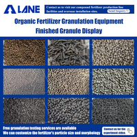 Ligne de production d'engrais organique composite LANE 1-10t/h, équipement de granulation de fumier animal, système d'engrais à base de compost de volaille