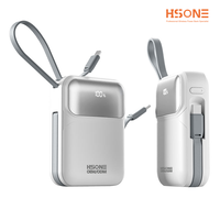 Banco de Energía de 10000 mAh, Cargador Rápido de Pared PD de 35 W, Paquete de Batería Portátil 3 en 1 con Enchufe Plegable para Viajes y Uso en Movimiento