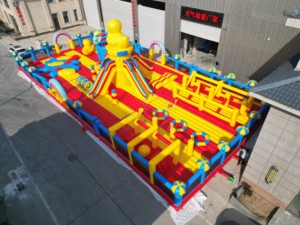 Parcours d'obstacles gonflable sur le thème du canard jaune personnalisé pour les événements commerciaux, les carnavals et les locations de parcs d'attractions - Product Image 4