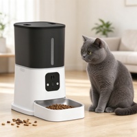 Distributeur automatique intelligent de nourriture pour animaux de compagnie en acier inoxydable avec logo personnalisé et réglage de l'heure – Vente en gros