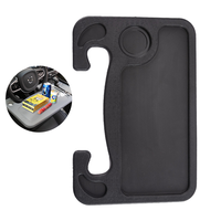 Organisateur de voiture Plateau de bureau antidérapant avec porte-gobelet Table de volant de voiture pour nourriture et ordinateur portable Accessoires d'intérieur