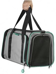 Sac de transport souple pour animaux de compagnie (chiens et chats) approuvé par les compagnies aériennes IATA, extensible, fabriqué en usine BSCI - Product Image 1