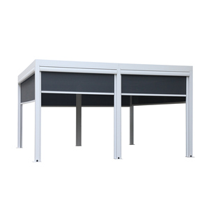 Toit à lames <span class=keywords><strong>motorisé</strong></span> pour restaurant en plein air, 12x12, 12x20, 8x3, 3m x 5m, 12' x 20', 7x3, en aluminium, couverture de patio, gazebo, ombrage, pergola - Product Image 2