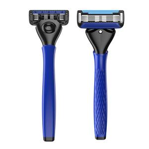 Usine <span class=keywords><strong>pas</strong></span> <span class=keywords><strong>cher</strong></span> prix hommes <span class=keywords><strong>visage</strong></span> rasoir importé 5 lames rasage rasoir poignée en caoutchouc rasoir - Product Image 5