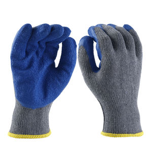 Guantes de algodón de calibre 10, recubiertos de látex, antideslizantes, impermeables, OEM EN388, guantes de seguridad baratos para el trabajo - Product Image 1
