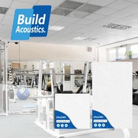 Panneaux de plafond décoratifs 2x4 et 2x2 pieds en fibres minérales noires pour la fabrication de faux plafonds / matériaux acoustiques (celotex)