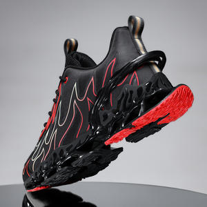 Zapatillas deportivas de moda con superficie de malla - nuevo estilo para hombre, ligeras, transpirables, cómodas y acolchadas. - Product Image 3