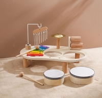 Hot Selling Wooden Xylophone Drum Percussion Busy Board Educational Music Instruments