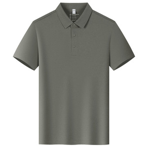 Quick-Drying Breathable Collared Short-Sleeved Polo Shirt Solid Color Polyester Fiber Daily Wear Uniforms For 4S Stores - Product Image 1