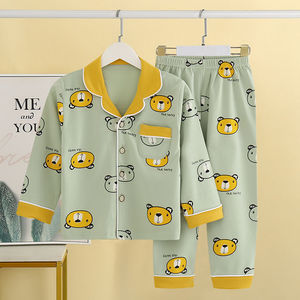 Conjunto <span class=keywords><strong>de</strong></span> <span class=keywords><strong>Pijama</strong></span> Navideño Cálido 100% Algodón <span class=keywords><strong>para</strong></span> Niños y Niñas, Patrón <span class=keywords><strong>de</strong></span> Dibujos Animados <span class=keywords><strong>para</strong></span> las Cuatro Estaciones, Manga Larga, Ropa <span class=keywords><strong>de</strong></span> Dormir Transpirable y Suave - Product Image 5