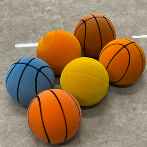 Balón de <span class=keywords><strong>Baloncesto</strong></span> de Peluche de 24 cm con Logotipo Personalizado, Sensación Realista, Mayor <span class=keywords><strong>Rebote</strong></span>, Sin Ruido, Tamaño 7, Balón de <span class=keywords><strong>Baloncesto</strong></span> para Entrenamiento en Interiores - Product Image 4