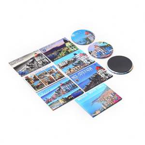 Autocollant de réfrigérateur multicolore, impression personnalisée, 2x3 pouces, souvenirs de voyage en métal, aimant de réfrigérateur 3D en métal - Product Image 3