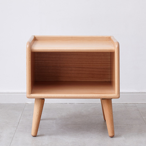 Solid Wood Bedside Cabinet Modern Simple Nordic Storage Nightstand European Beech Bedroom Furniture - Product Image 2
