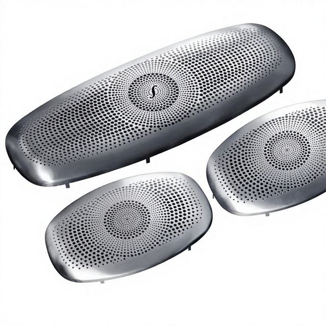 Custom Etched Metal Speaker Grilles  Model 116 Automotive Speaker Mesh Precision Etching & Stamping Parts Manufacturer