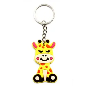 Bán buôn mềm 3D PVC nhựa keyholder tùy chỉnh nhân vật Keychain Anime Keychain