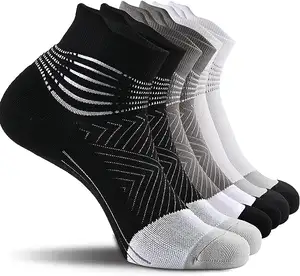 Fasciite plantaire rembourré athlétique Compression cheville Crew chaussettes de course pour femmes et hommes