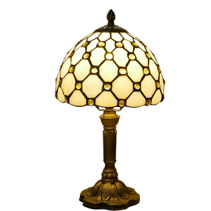 <span class=keywords><strong>Lampe</strong></span> de chevet vintage style <span class=keywords><strong>Tiffany</strong></span> avec perles beiges, <span class=keywords><strong>lampe</strong></span> de bureau, <span class=keywords><strong>petite</strong></span> <span class=keywords><strong>lampe</strong></span> d'appoint, <span class=keywords><strong>lampe</strong></span> de lecture avec couleur - Product Image 1