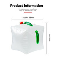 Sac de stockage d'eau pliable en PVC 20L personnalisé avec chauffage entièrement automatique, équipement portable d'extérieur pour la vente en gros et l'approvisionnement en vrac