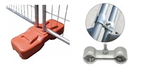 Portails de clôture temporaire haute sécurité de 1,8 m pour usage résidentiel, en acier inoxydable avec revêtement PVC, assemblage facile, service de modélisation 3D