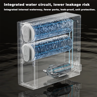Système de filtration d'eau intelligent sans réservoir à osmose inverse OEM 4-5 étapes en plastique 600 GPD, écologique, avec TDS en temps réel pour évier électrique