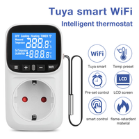 Nouveautés Contrôleur de température numérique Interrupteur Chauffage Refroidissement Minuterie Prise Thermostat multifonction avec minuterie